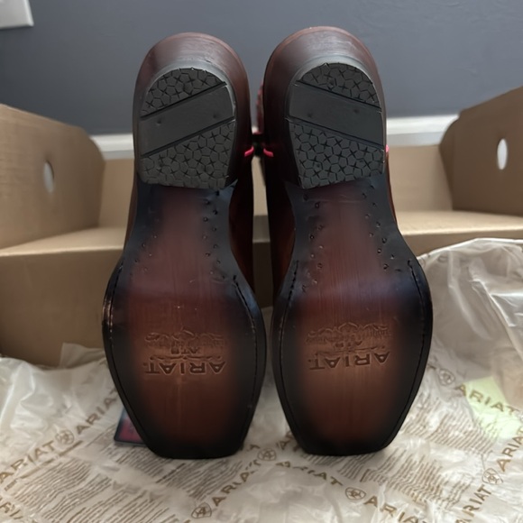 Ariat Womens Derby Crackled Limited Addition Cafe Cowgirl Boots - Picture 8 of 11